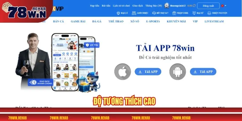78win - Cổng cược trực tuyến siêu hấp dẫn nhất 2025 25 Độ tương thích cao
