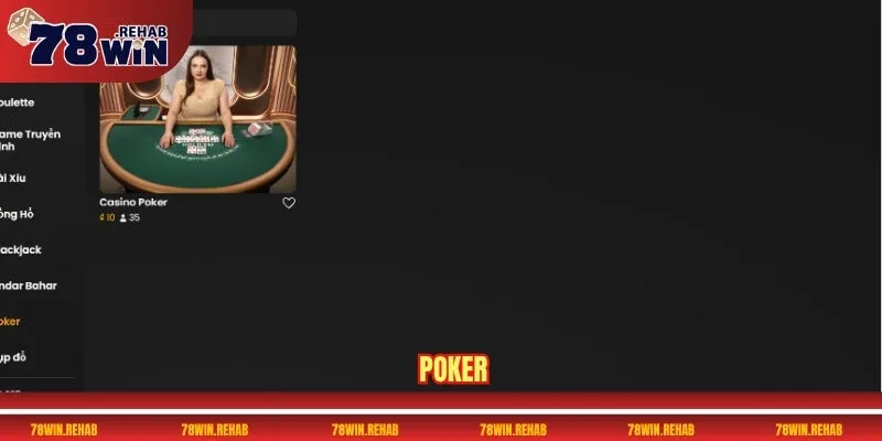 Casino 78WIN - Đăng Ký Nhanh, Nhận Thưởng Cực Hấp Dẫn 4 Poker
