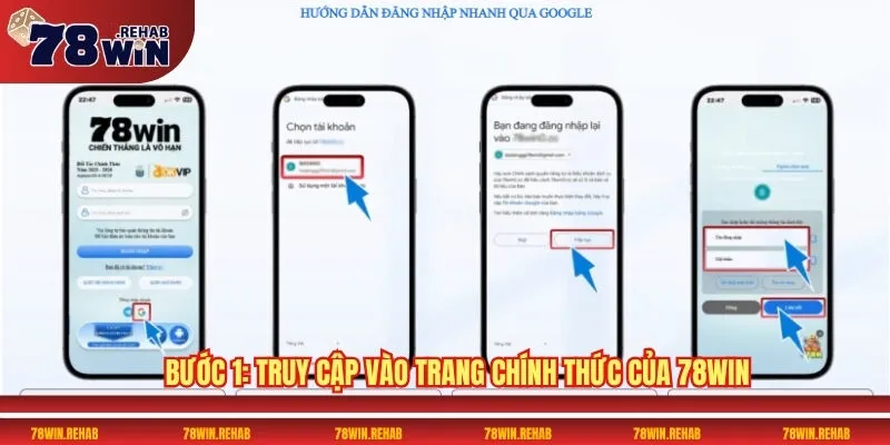 Đăng Nhập 78WIN Nhanh Chóng Và An Toàn Mọi Lúc 1 Bước 1: Truy cập vào trang chính thức của 78WIN