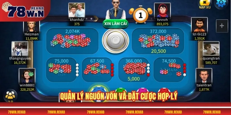 Game Bài 78WIN Sân Chơi Đổi Thưởng Hàng Đầu Việt Nam 6 Quản lý nguồn vốn và đặt cược hợp lý