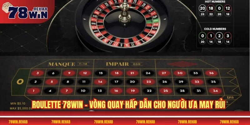 Roulette 78WIN – Tận Hưởng Cảm Giác Gay Cấn Mỗi Vòng 2 Roulette 78WIN – Vòng quay hấp dẫn cho người ưa may rủi